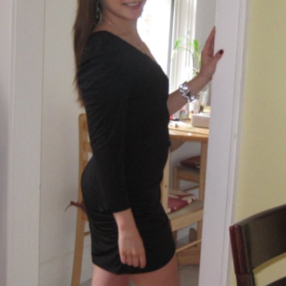 Off The Shoulder Rushed Dress - Picture 3 of 3